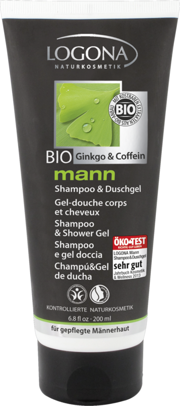 Logona Pánsky šampón a sprchový gél Mann, BIO ginkgo a kofeín, 200 ml