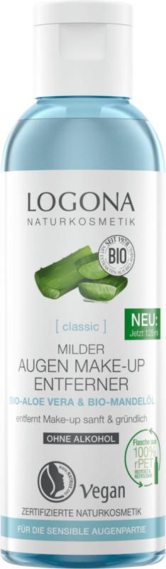 Logona Odličovač očí BIO aloe vera a mandľový olej, 100 ml