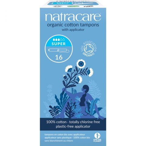 Natracare Dámske EKO tampóny Super s aplikátorom, 16 ks Natracare Dámske EKO tampóny Super s aplikátorom, 16 ks